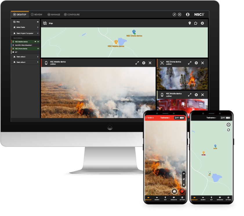 nsc3 webapp mobile in wildfire fighting